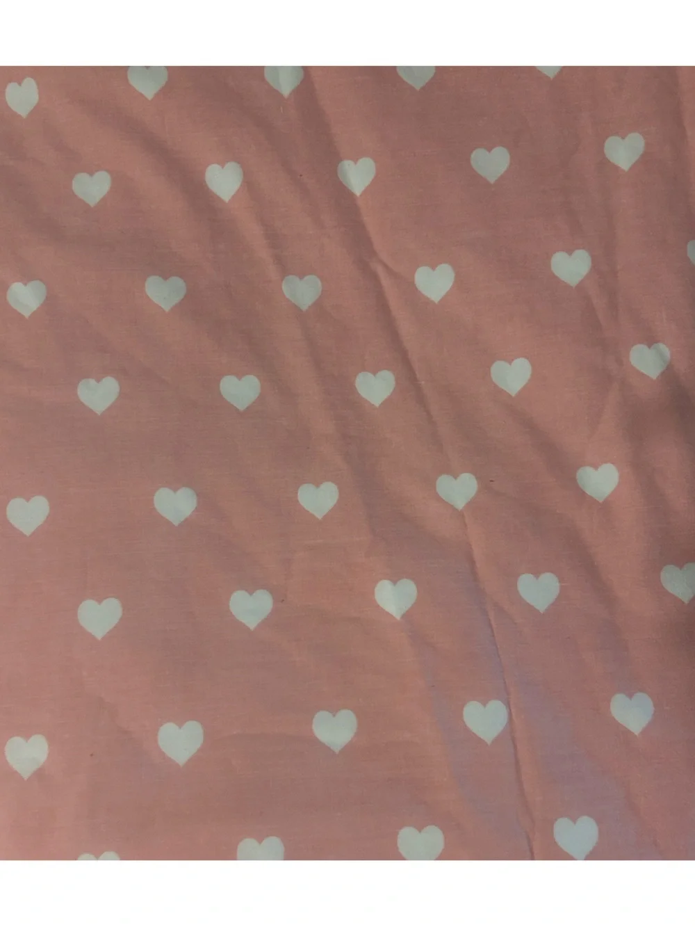 Pottery Barn Kids Pink Heart-Print Duvet Cover and Sham (Coral like Pink)